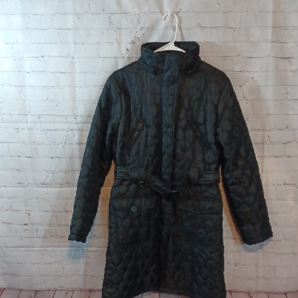 Y2K Totes Trench Winter Ever Day Business Casual Quilted Coat W- Pockets S